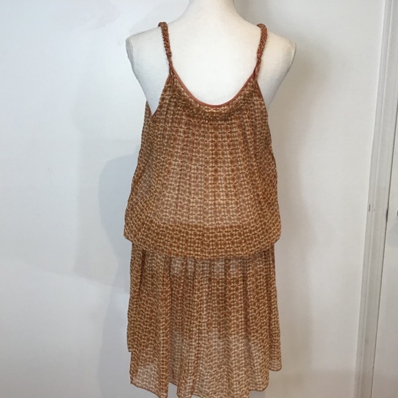 MARC JACOBS SILK BOHO HIPPIE FESTIVAL FLORAL SEMI SHEER MINI DRESS SZ 8 NWT - Picture 4 of 9